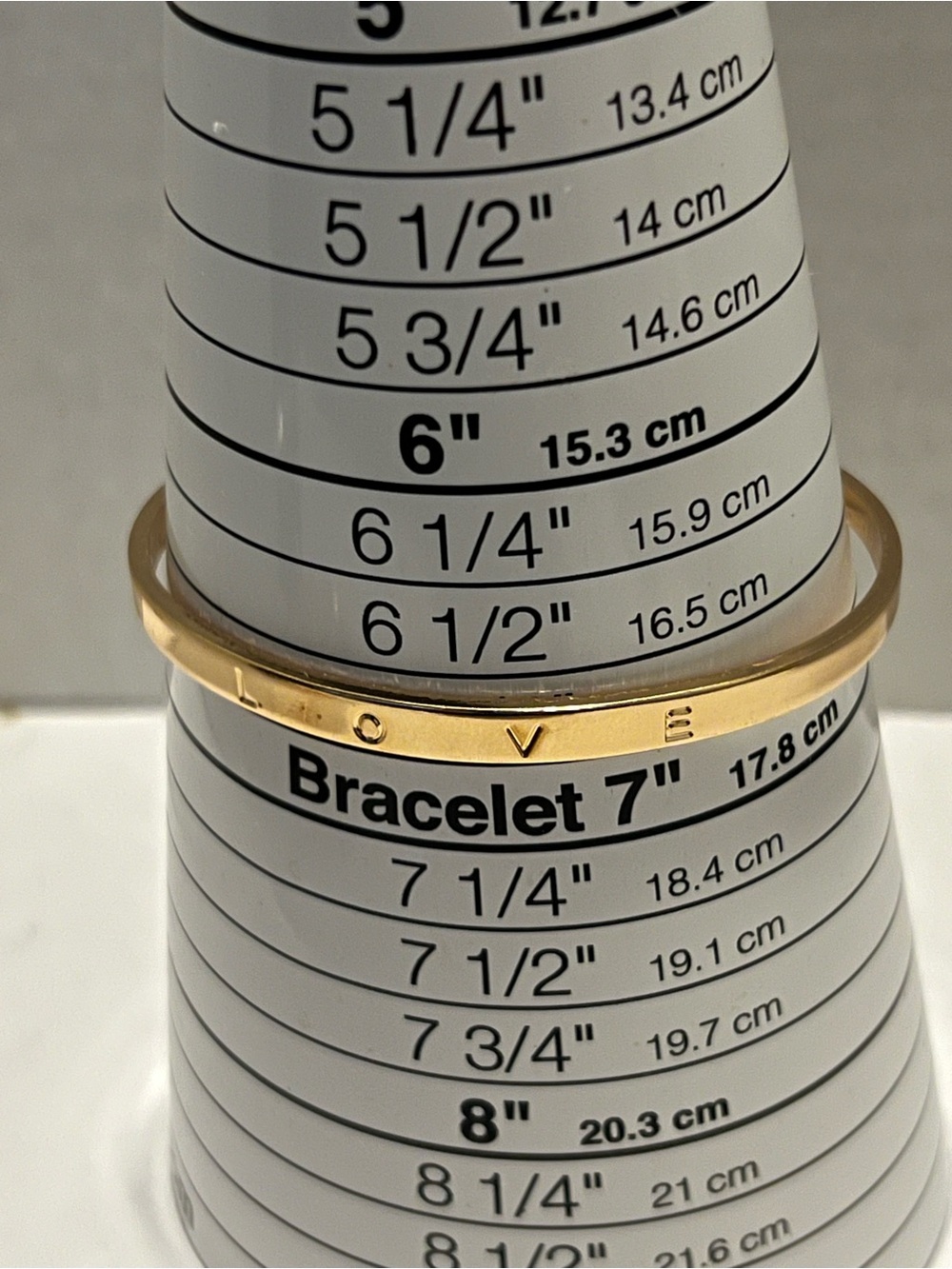 LOVE Engraved Gold Bangle Bracelet - Women’s Fashion Jewelry